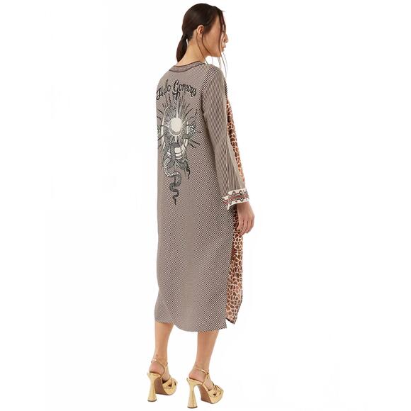 NEW ME369 women's natalie keyhole dress in chocolate - Picture 2 of 2